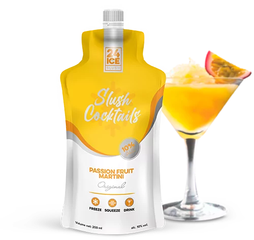 Slush cocktails - Passion Fruit Martini
